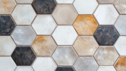 Stylish hexagon mosaic tile design for modern interiors home decor aesthetic appeal contemporary style high-quality finish