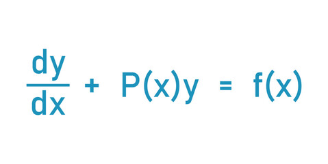 Linear differential equation formula in mathematics.