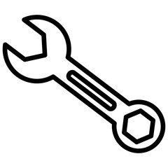 Wrench Outline Icon
