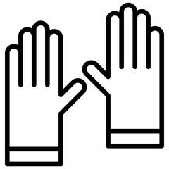 Gloves Outline Icon
