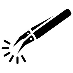 Tweezers Glyph Icon