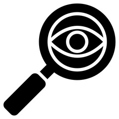 Magnifying Glass Glyph Icon