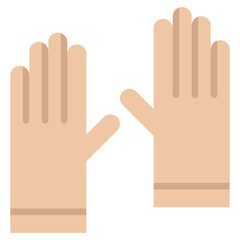 Gloves Flat Icon
