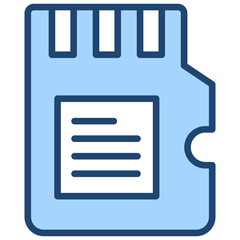 Fototapeta premium Memory Blue Icon