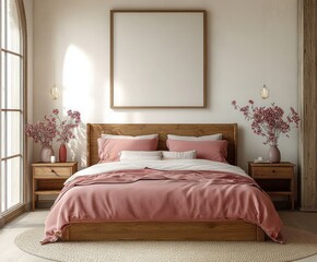 Cozy Scandinavian Farmhouse Bedroom Soft Light Minimalist Decor