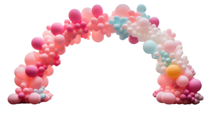 Pastel Balloon Arch for Party Decoration