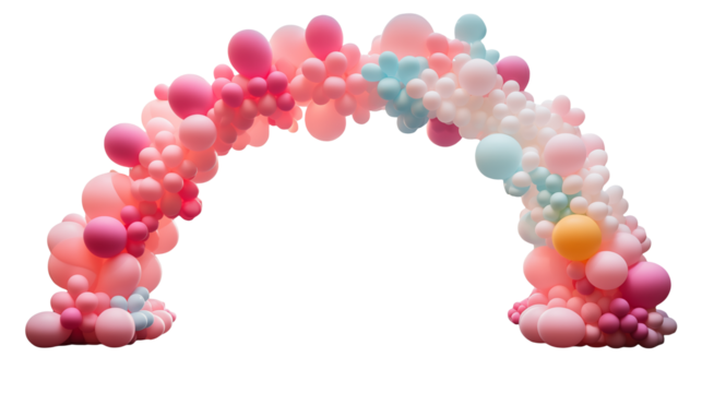 Pastel Balloon Arch for Party Decoration