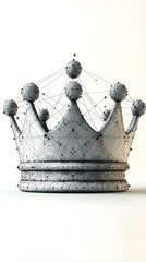 Wireframe Crown, A Symbol of Royalty, Power, and Achievement.  Represents leadership and success in business, politics, or life.