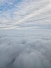Obraz premium aerial view of sky from above the clouds