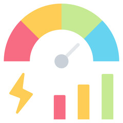 Bandwidth Flat Icon