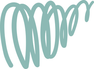 Abstract teal swirls creating a dynamic and artistic composition.