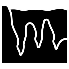 Ocean Basin Glyph Icon