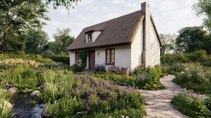 Charming Cottage Surrounded by Lush Garden and Tranquil Nature
