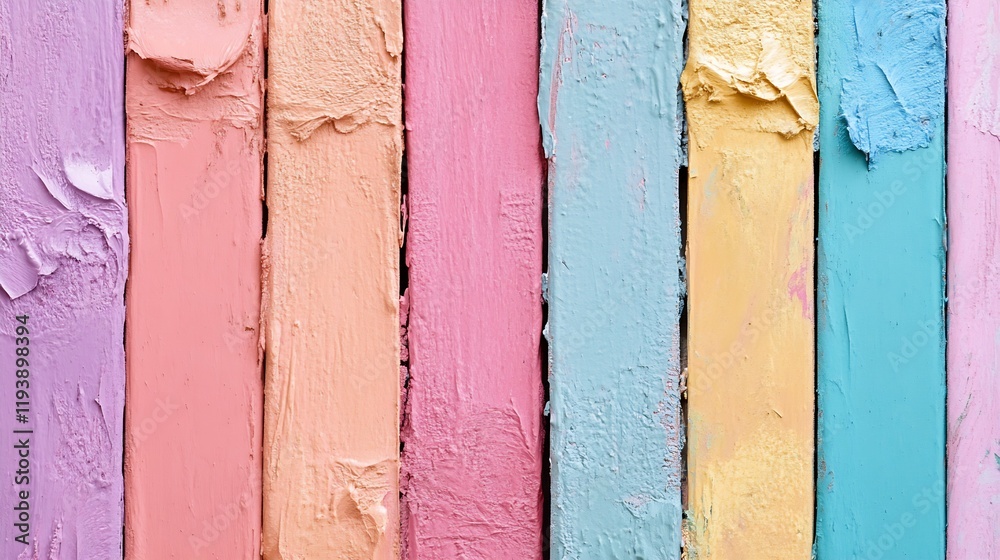 Poster pastel painted rustic wood planks texture abstract background : generative ai