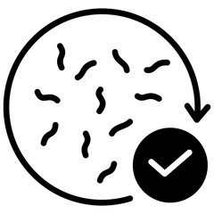 Recovered Fiber Glyph Icon
