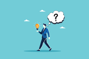 Illuminating Success, The Visionary Businessman Balancing Bright Ideas and Financial Growth