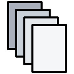 Sheeting Outline Color Icon
