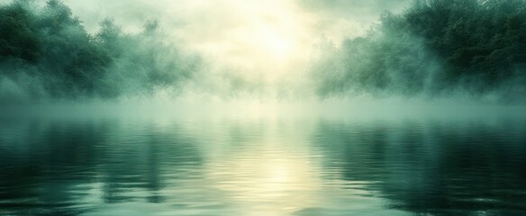 Pastel Green Abstract Background Soft Texture Dreamy Illustration Vintage Art Design