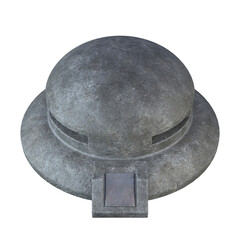 Bunker isolated on white