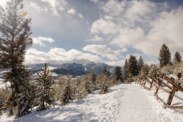 Hiking Sapphire Point in the winter