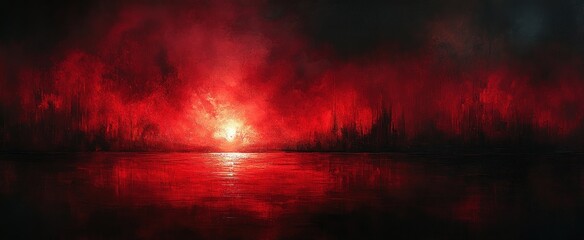 Elegant Dark Red Background with Soft Light Vintage Design