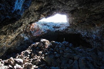 Indian Tunnel, Craters of the Moon National Monument and Preserve. © LMSwanson