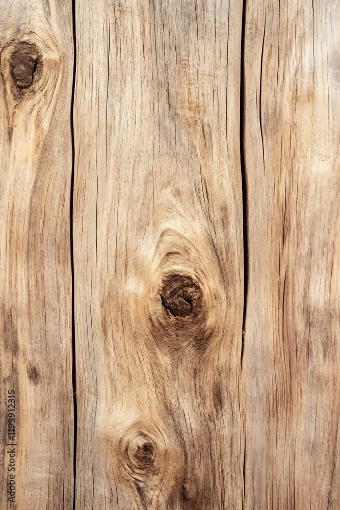 Aufkleber close-up of rustic wooden plank with natural textures and unique wood grain patterns : generative ai