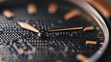 Closeup of Luxury Watch Face Highlighting Elegant Design and Craftsmanship : Generative AI