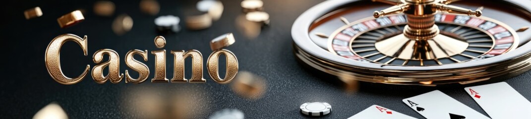 Casino thrill: immersive world of poker, roulette, and iconic 777 symbols, showcasing excitement of chips and cards in vibrant atmosphere of chance, strategy, endless entertainment