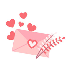 valentine love letter envelop 