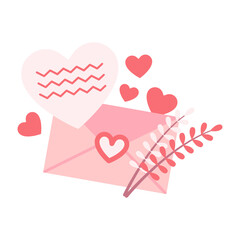 valentine love letter envelop 