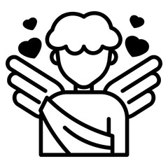 cupid Line Icon