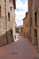 Fototapeta premium San Gimignano's Daily Life and Alley Snapshots