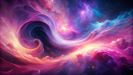 Obraz premium Cosmic Swirls and Nebulae A Celestial Tapestry of Vibrant Hues