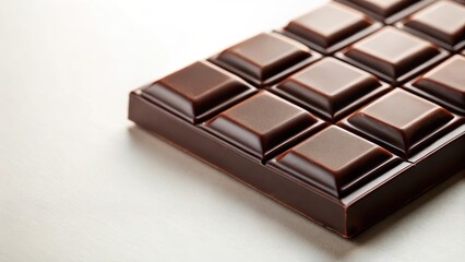 Rich, velvety dark chocolate with a smooth texture against a creamy white background , #savory, #delicious,  #savory