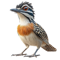 A colorful bird with distinctive features and vibrant plumage.