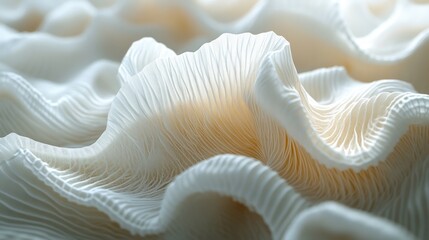 White fabric folds, abstract textured background, close-up, design element.