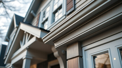 Elegant Home Exterior: Modern Architectural Design and Craftsmanship. High-quality construction, luxury finishes, and sophisticated style. Discover the beauty of modern residential architecture.