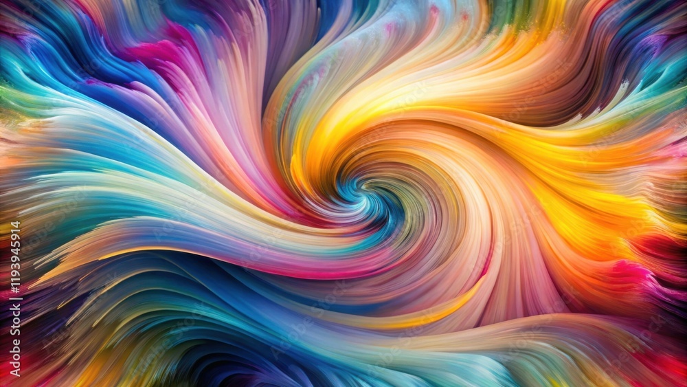 Aufkleber Abstract swirling vibrant colors creating a mesmerizing vortex design