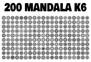 various mandala collections - 200 set yoga pattern