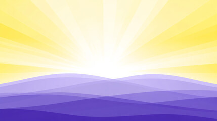 Obraz premium Sunrise over abstract purple hills