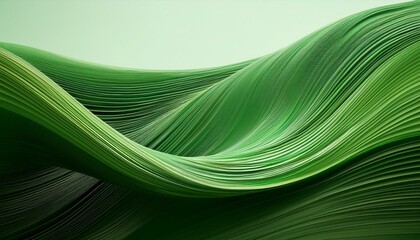 Abstract Green Wave, Nature Inspired