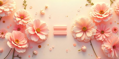 Equality Symbol Surrounded by Pink Flowers