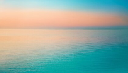 Tranquil ocean at sunset, pastel sky.