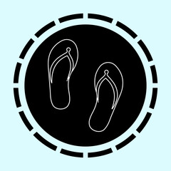 slipper illustration icon