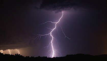 Low angle view of lightning against sky at night S7