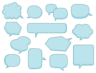 ふきだし　コメント　意見     会話　話す