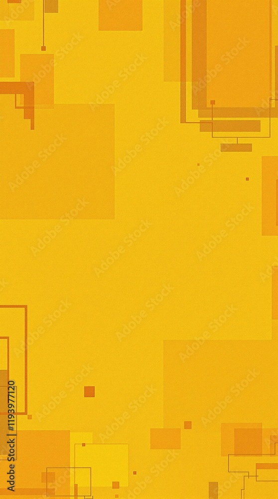 Aufkleber abstract yellow background with overlapping squares and rectangles modern geometric design