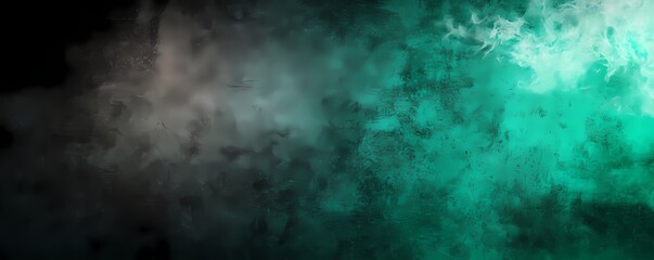 Fototapeta premium A Cool Slate Background Wallpaper with Radiant Mint Green Light, Banner Header
