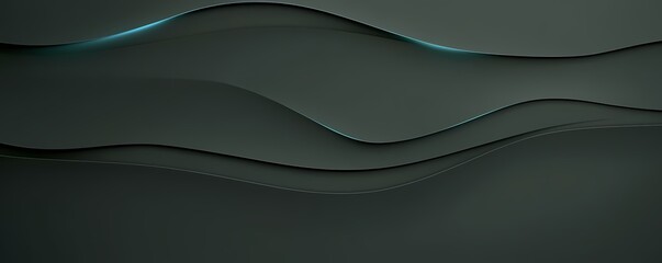 Fototapeta premium Deep Olive Background Wallpaper with Electric Blue Light, Banner Header